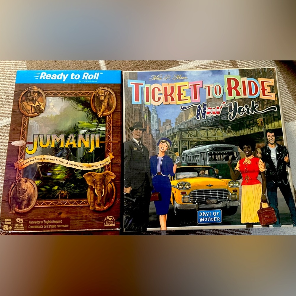 Ticket to ride and Jumanji nwt combo